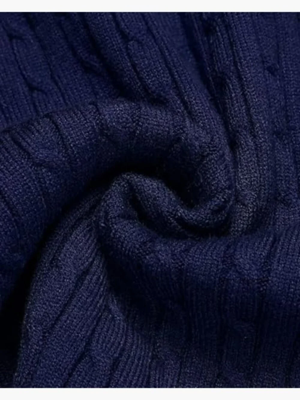 Slim Fit Turtleneck Sweater Cable Knit Thermal Pullover